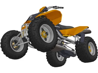 KTM Quad 3D Model preview