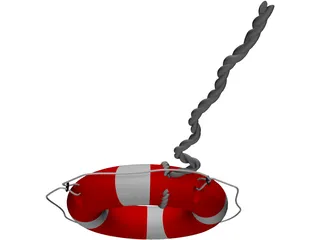 Life Buoy 3D Model preview