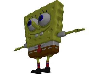 Sponge Bob Squarepants 3D Model preview