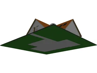 Single Family House 3D Model preview