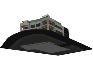 Apartment House 3D Model preview