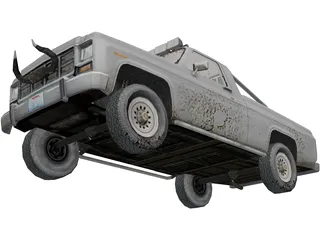 Ford Pickup (1980) 3D Model preview
