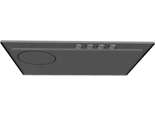 Whirlpool Stove 3D Model preview
