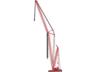 Crane Crawler Tall 3D Model preview