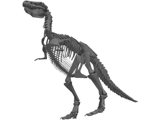 T-Rex Skeleton 3D Model preview