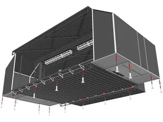 Trailer Stage 3D Model preview