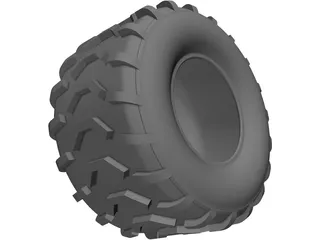 ATV Tire 3D Model preview