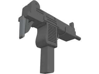 Uzi 3D Model preview