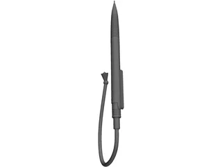 Auto Pencil with Light 3D Model preview