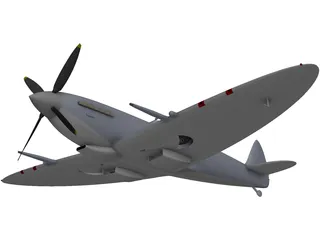 Spitfire 3D Model preview