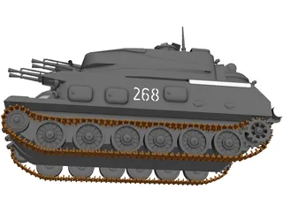 ZSU-23-4 Shilka 3D Model preview