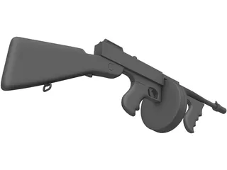 Thompson Model 1929 3D Model preview