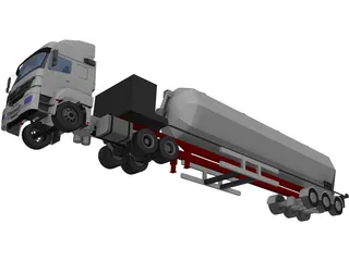 Mercedes-Benz Axor Silos 3D Model preview