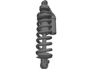 X Fusion Vector R Mountain Bike Shock Absorber 3D Model preview