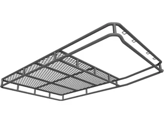 SUV Top Rack Basket Style 3D Model preview