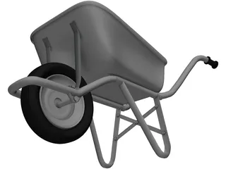 Wheelbarrow 3D Model preview
