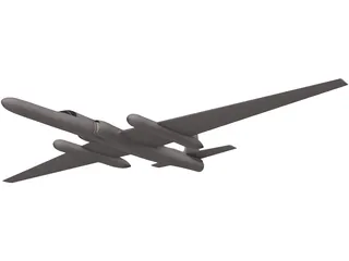 Lockheed U-2 Dragon Lady 3D Model preview