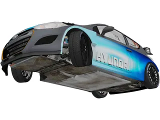 Hyundai i20 WRC (2013) 3D Model preview