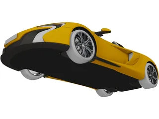 McLaren 650S Spider (2014) 3D Model preview