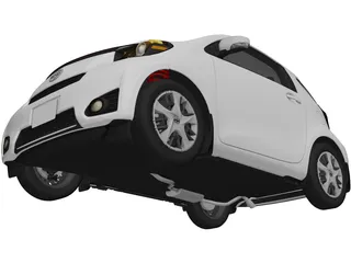 Scion iQ (2011) 3D Model preview