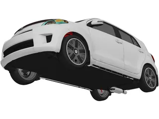 Scion xD (2011) 3D Model preview