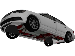 Skoda Superb (2013) 3D Model preview