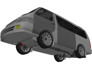 Toyota HiAce (2004) 3D Model preview