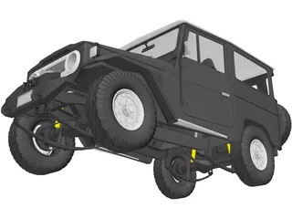 Toyota Land Cruiser FJ40 3D Model preview