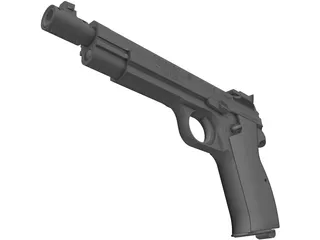Sig P210 3D Model preview
