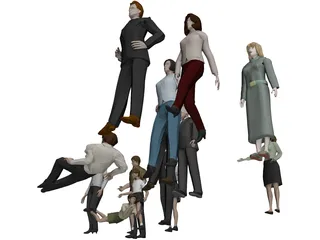 People Person Collection 3D Model preview