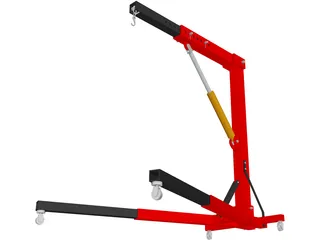 Engine Workshop Crane 3D Model preview