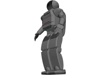 Honda Asimo Robot 3D Model preview