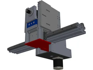 CNC Gantry Router Holder and Movement Construction 3D Model preview