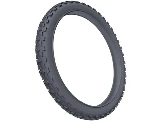Tyre Bicycle 3D Model preview