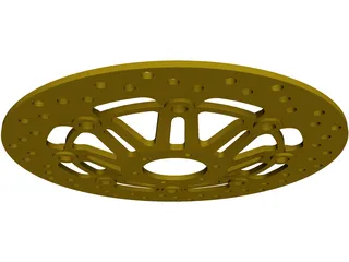 Honda CBR600F3 Frony Brake Rotor 3D Model preview