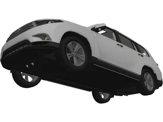 Toyota Highlander (2012) 3D Model preview