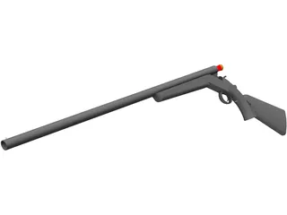 Winchester 12 Gause 3D Model preview