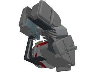 Briggs Baja Engine 3D Model preview