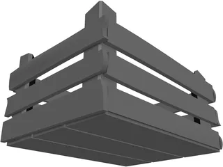 Wood Box 3D Model preview