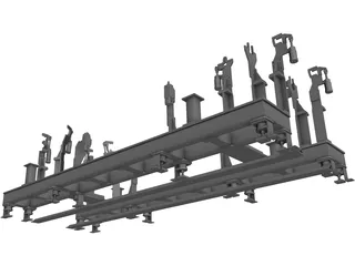 Vehicle Body Fixture 3D Model preview
