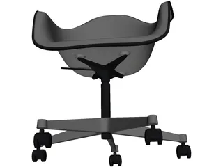 Eames Plastic Chair 3D Model preview