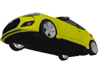 Hyundai Veloster Turbo (2013) 3D Model preview
