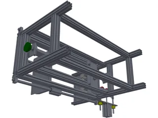 PVC Loading and Packing Machine 3D Model preview