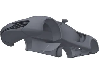 McLaren MP4-12C Body 3D Model preview