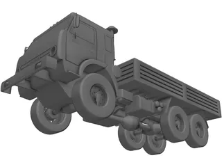 Kamaz 5350 3D Model preview