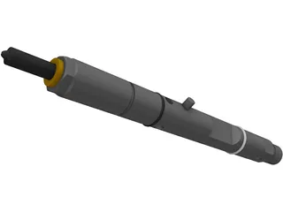 Bosch Diesel Fuel Injector 3D Model preview