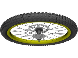 MTB Wheel 3D Model preview
