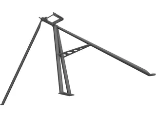 Rowing Rigger 3D Model preview