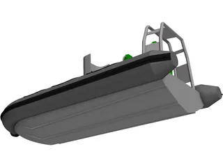 RHIB 3D Model preview
