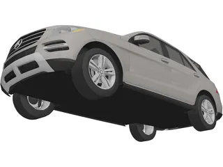 Mercedes-Benz M-Class (2012) 3D Model preview